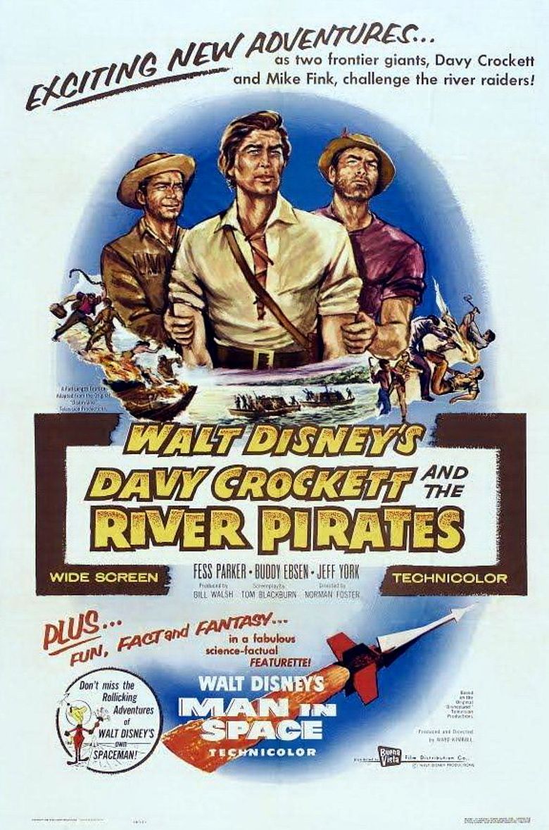 Davy Crockett and the River Pirates Poster