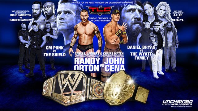 WWE TLC Tables Ladders & Chairs 2013 Backdrop