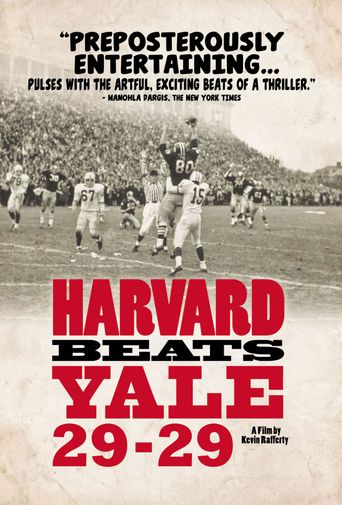  Harvard Beats Yale 29-29 Poster