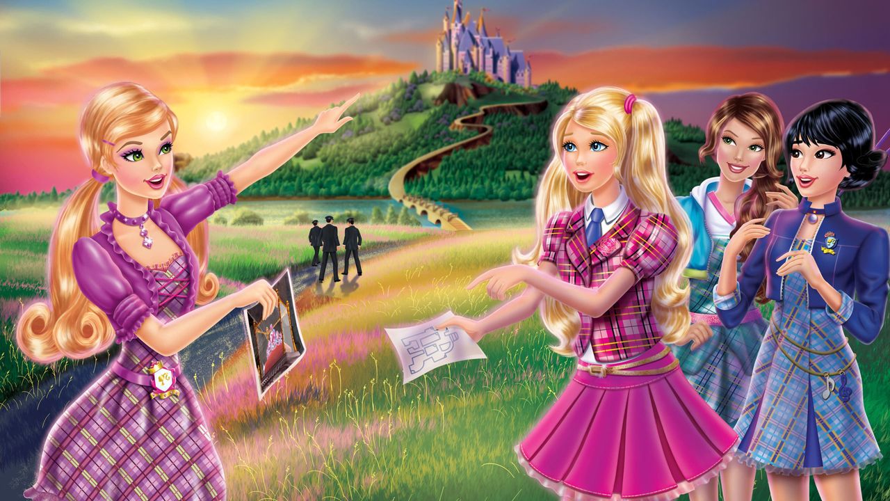 Barbie: Princess Charm School Backdrop