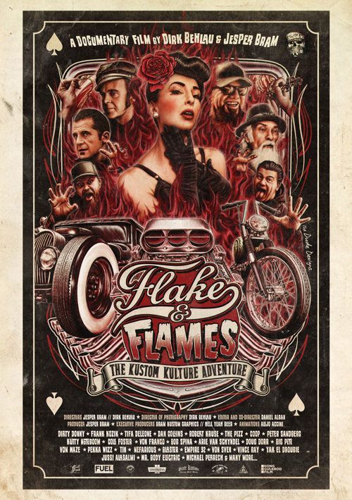 Flakes & Flames Poster