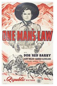  One Man's Law Poster