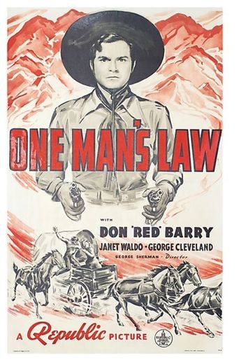  One Man's Law Poster