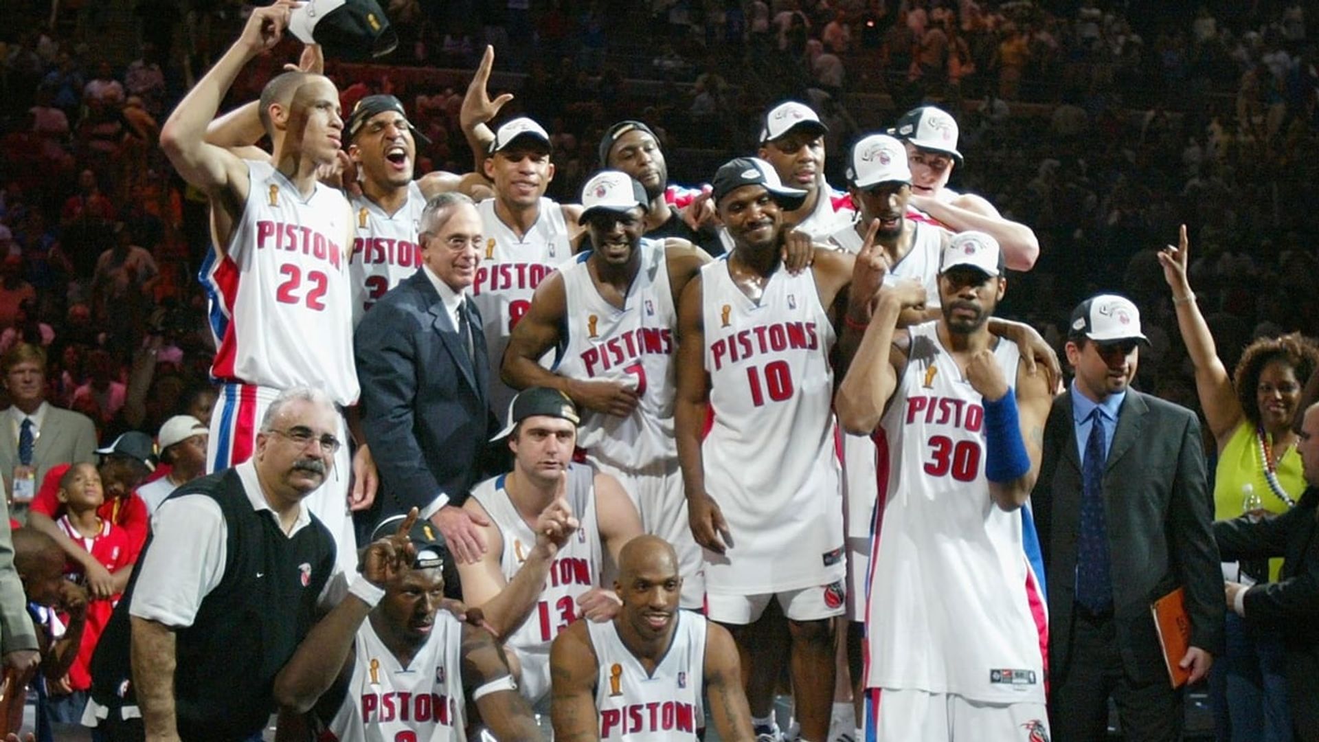 2003-2004 NBA Champions - Detroit Pistons Backdrop