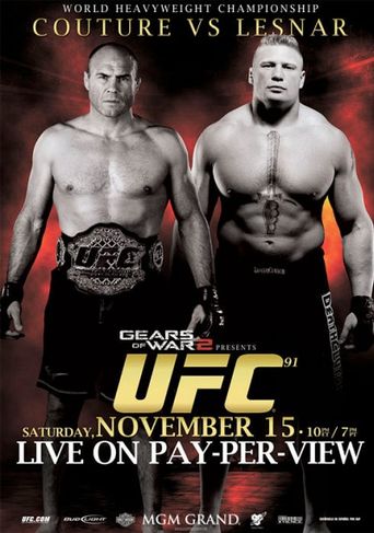  UFC 91: Couture vs. Lesnar Poster