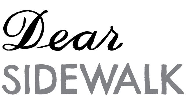 Dear Sidewalk Backdrop