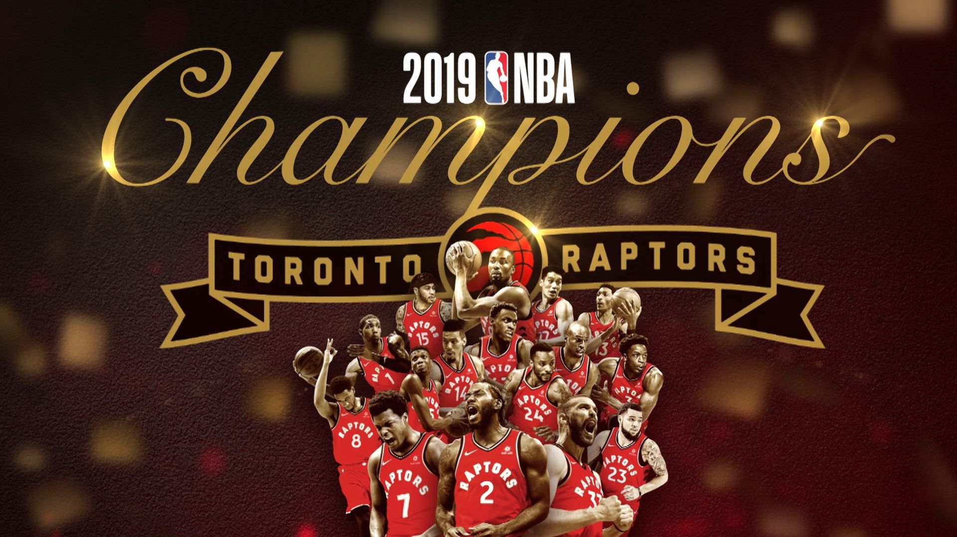 2019 NBA Champions: Toronto Raptors Backdrop