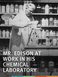  Mr. Edison at Work in His Chemical Laboratory Poster