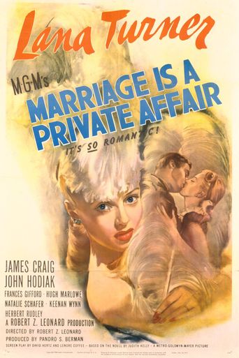  Marriage Is a Private Affair Poster