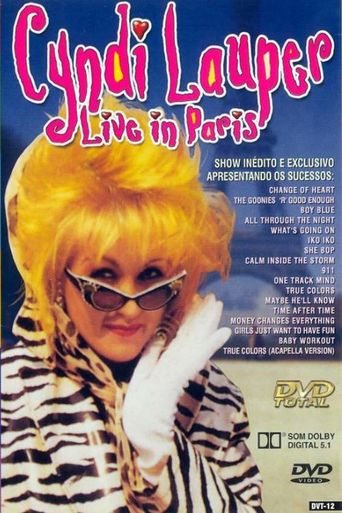  Cyndi Lauper Live in Paris Poster