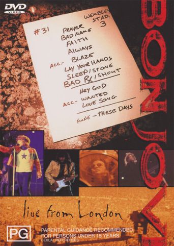  Bon Jovi: Live from London Poster