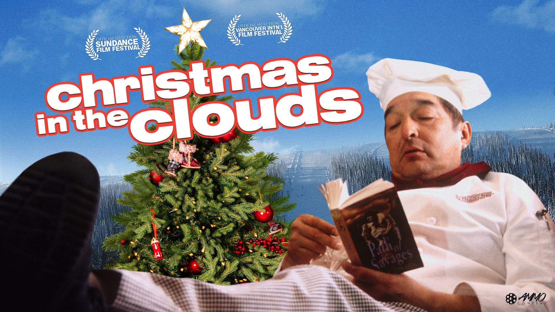 Christmas in the Clouds Backdrop