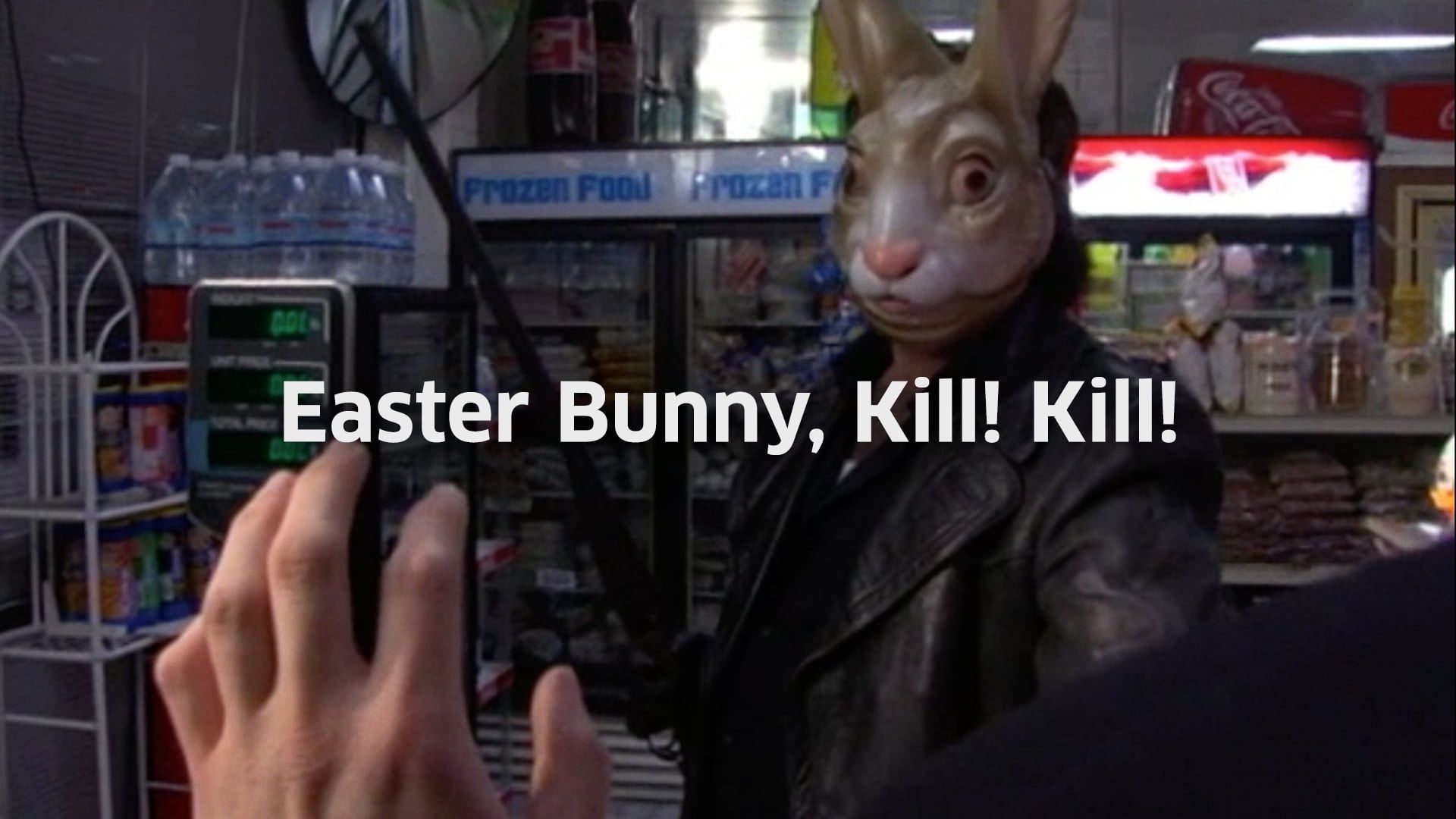 Easter Bunny, Kill! Kill! Backdrop