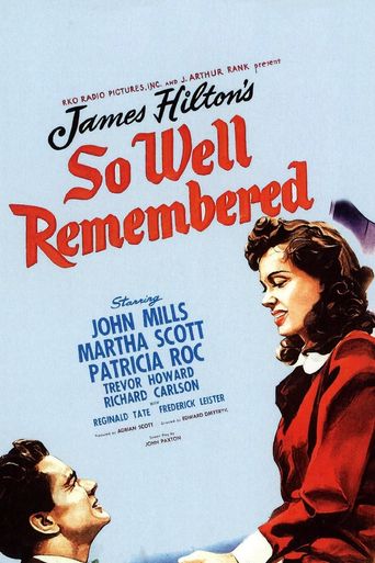  So Well Remembered Poster