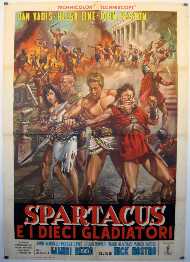 Spartacus and the Ten Gladiators Poster