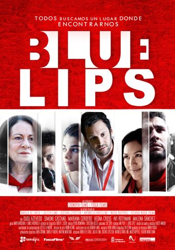  Blue Lips Poster