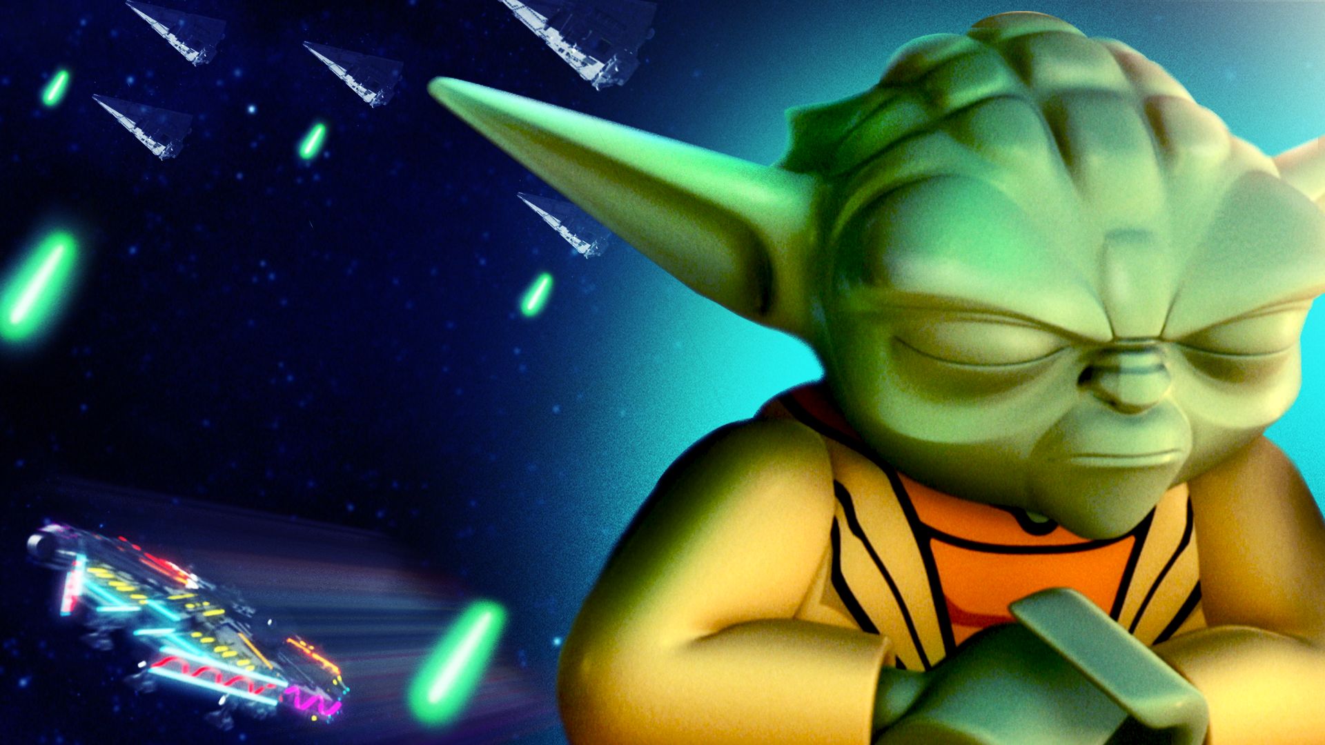 LEGO Star Wars: The New Yoda Chronicles - Escape from the Jedi Temple Backdrop