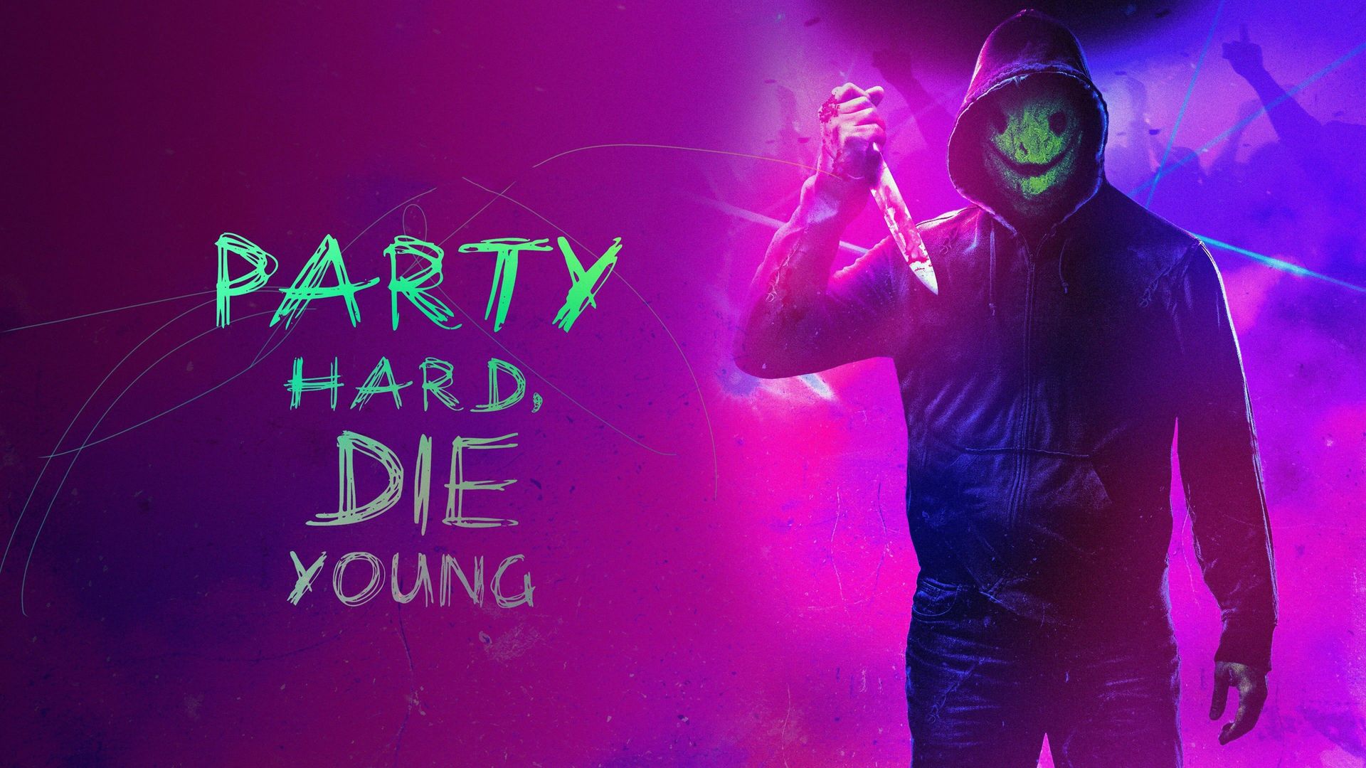 Party Hard Die Young Backdrop