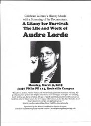  A Litany for Survival: The Life and Work of Audre Lorde Poster