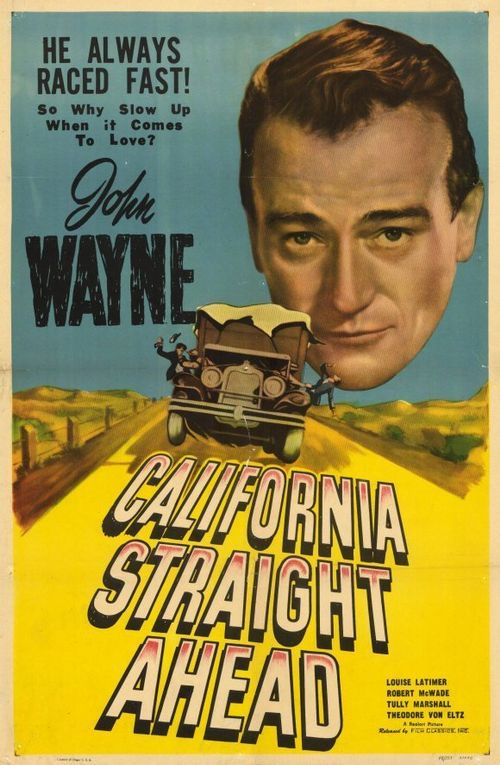 California Straight Ahead Poster