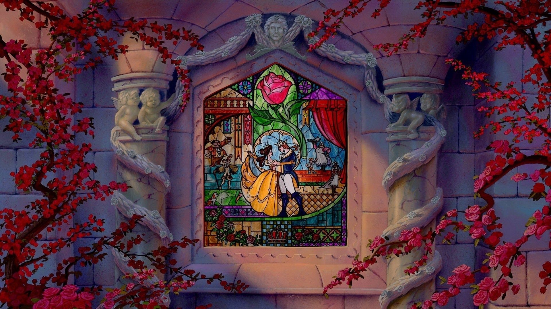 Beauty and the Beast Backdrop