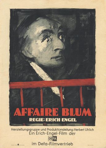  The Blum Affair Poster