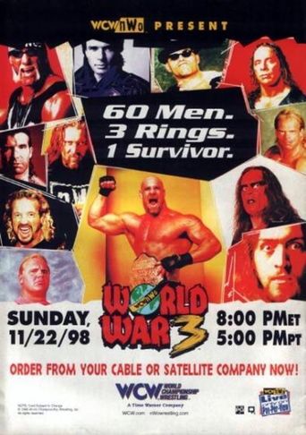  WCW World War 3 1998 Poster