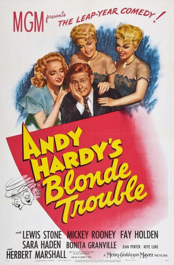  Andy Hardy's Blonde Trouble Poster