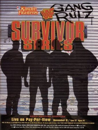  WWE Survivor Series 1997 Poster