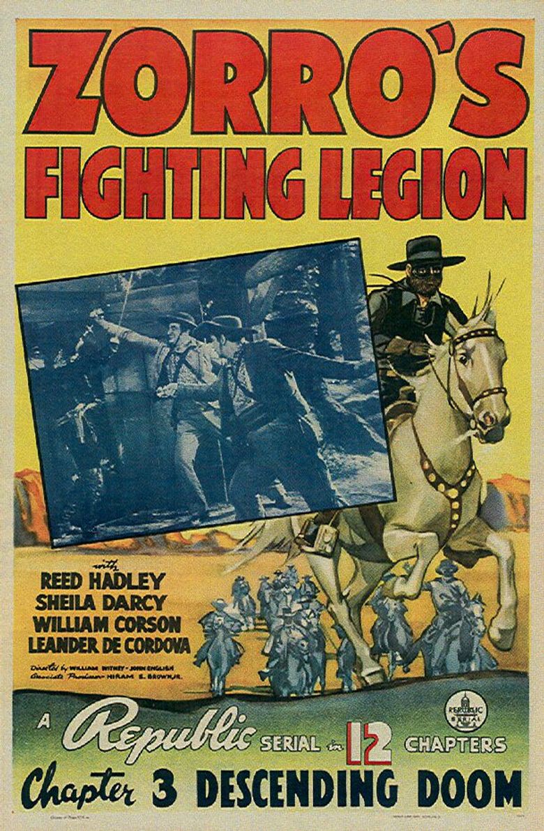 Zorro's Fighting Legion Poster