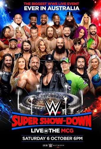  WWE Super Show-Down 2018 Poster