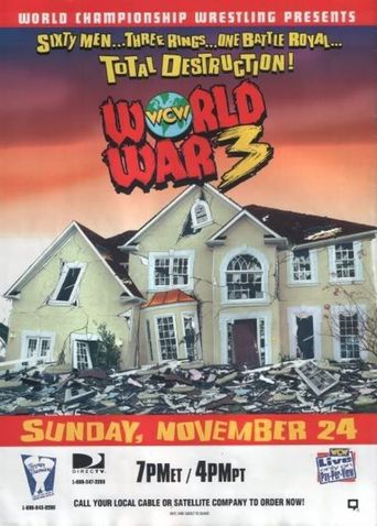  WCW World War 3 1996 Poster