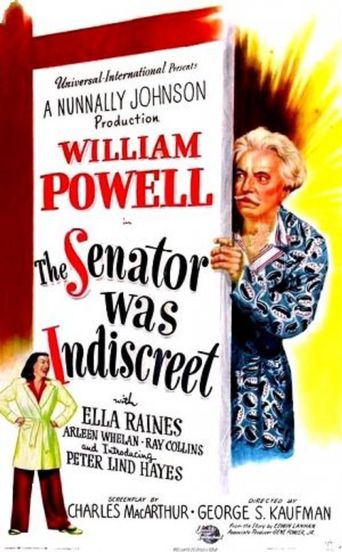  The Senator Was Indiscreet Poster