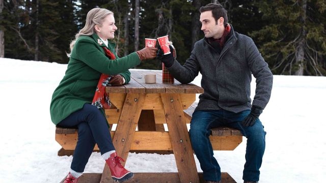 Snowy with a Chance of Christmas Backdrop