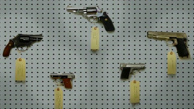 5 American Kids - 5 American Handguns Backdrop