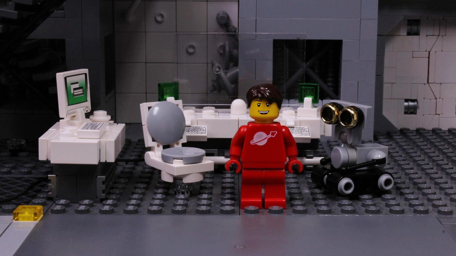 A Lego Brickumentary Backdrop