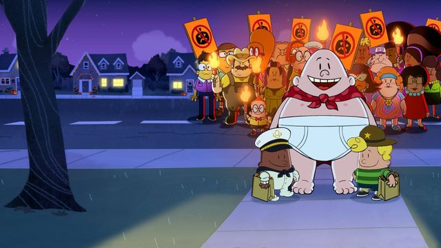 The Spooky Tale of Captain Underpants Hack-a-Ween Backdrop