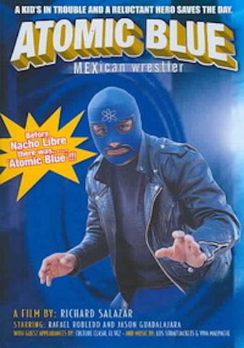  Atomic Blue: Mexican Wrestler Poster