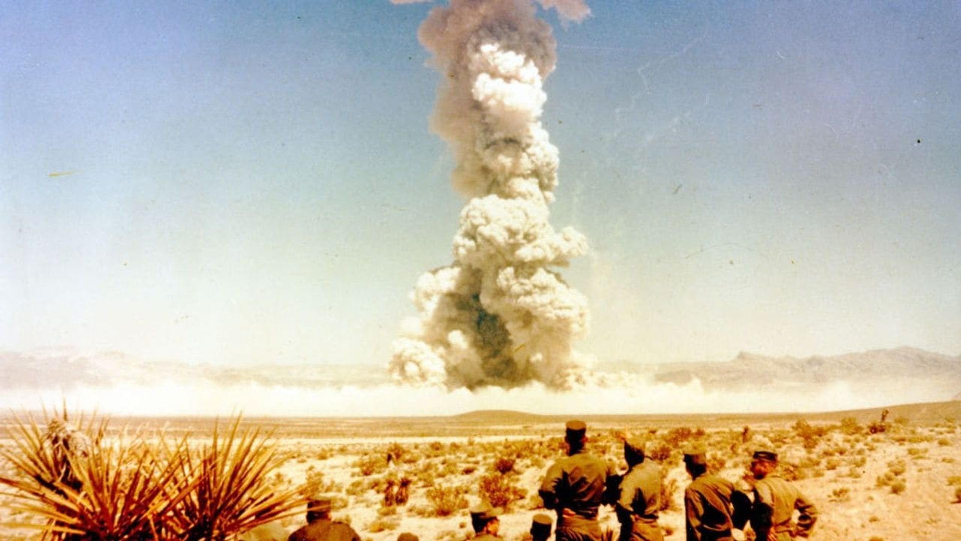 A-Bombs Over Nevada Backdrop