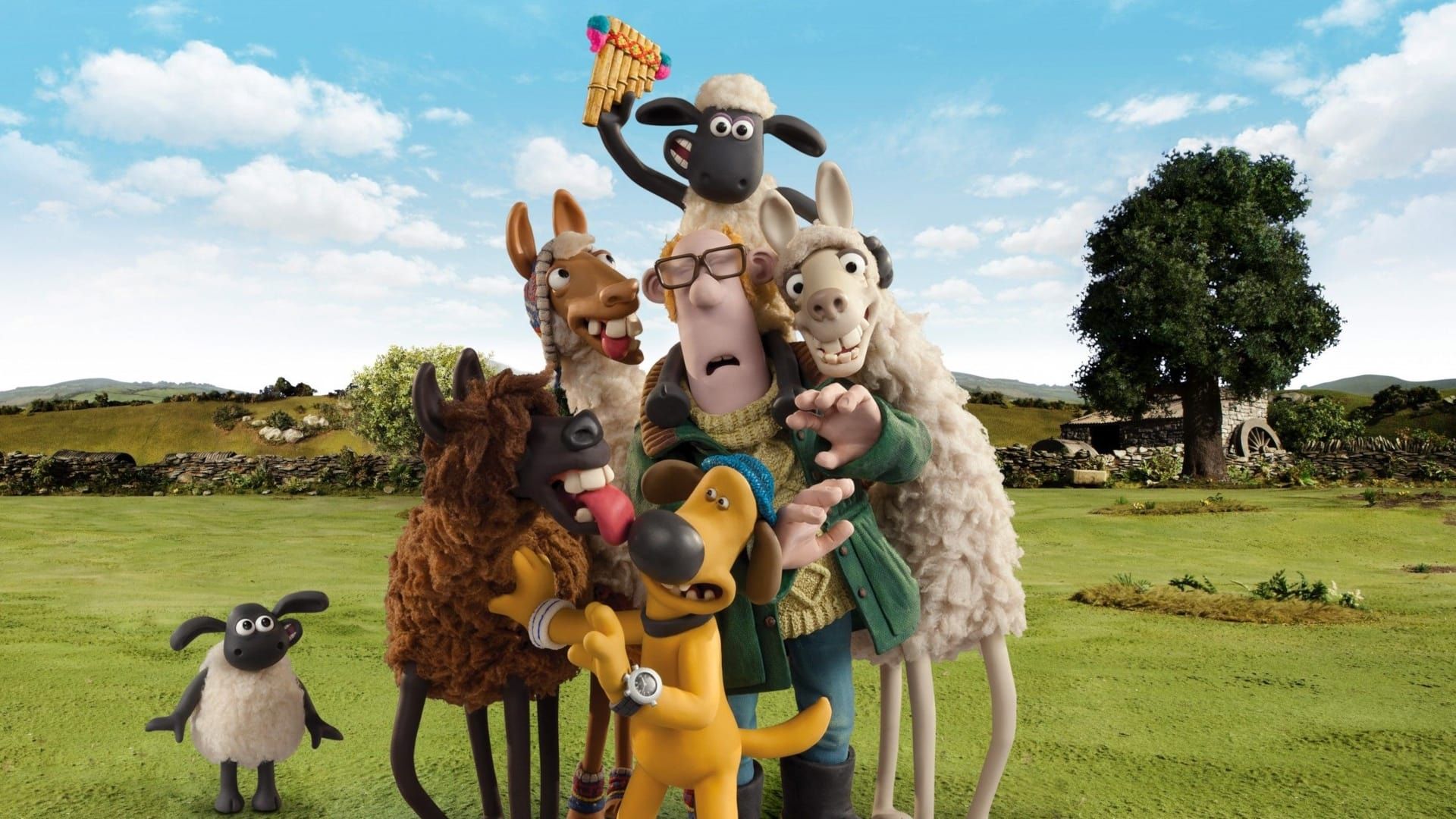 Shaun the Sheep: The Farmer's Llamas Backdrop