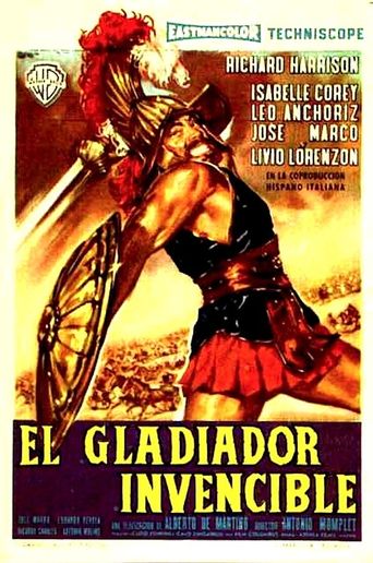  The Invincible Gladiator Poster