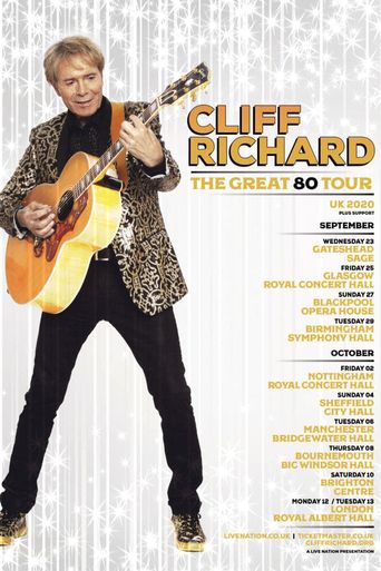  Cliff Richard: The Great 80 Tour Poster