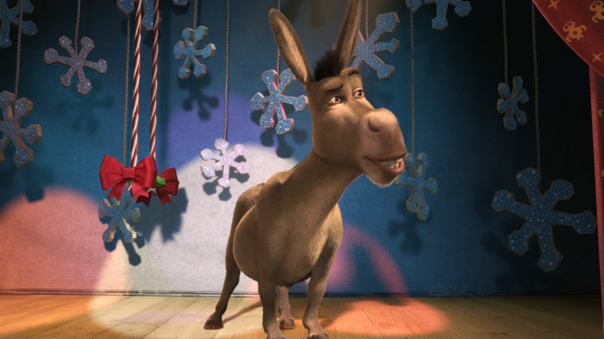Donkey's Christmas Shrektacular Backdrop