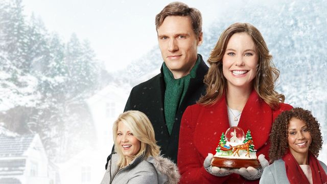 Christmas in Evergreen Backdrop