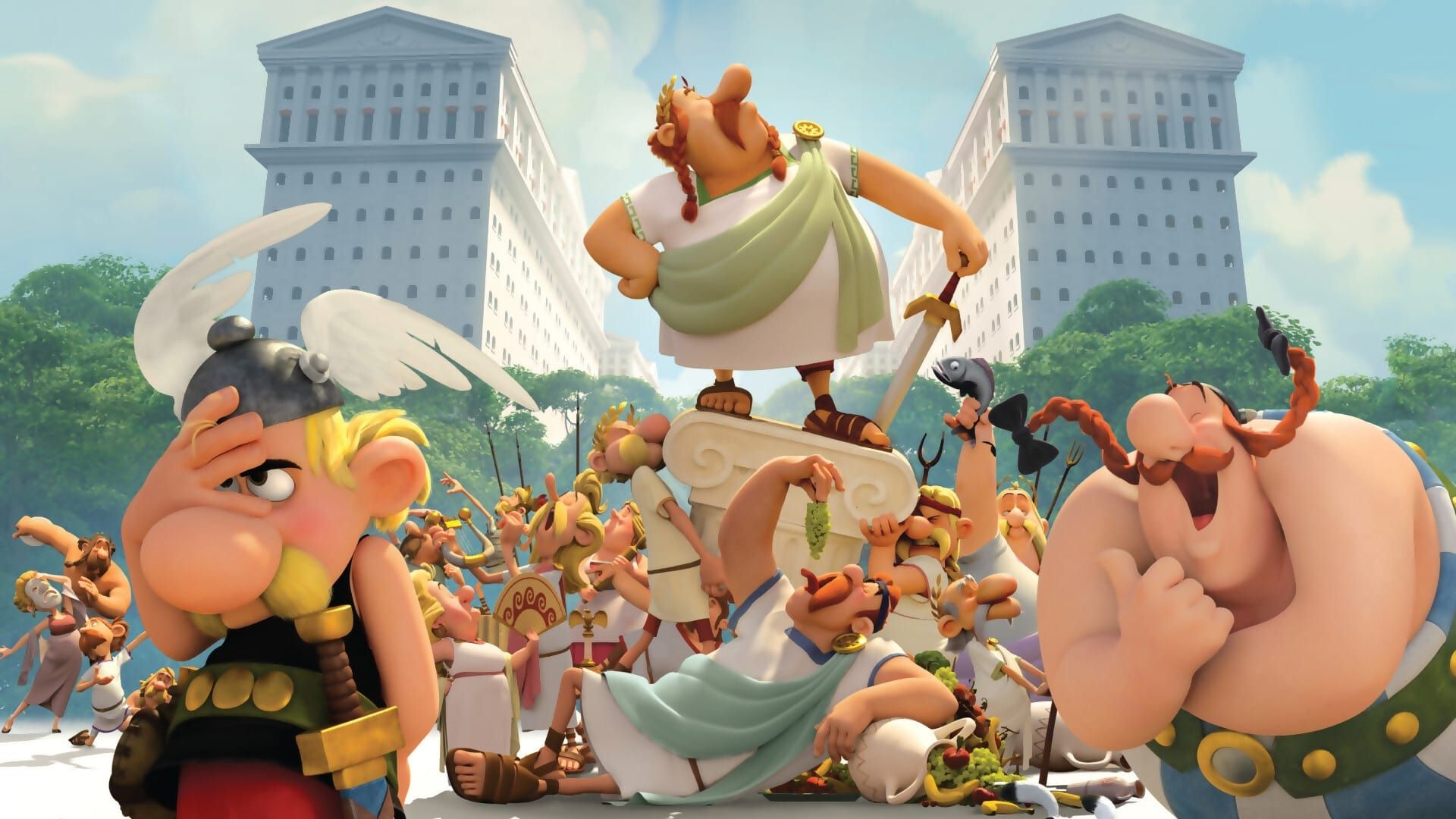 Asterix and Obelix: Mansion of the Gods Backdrop