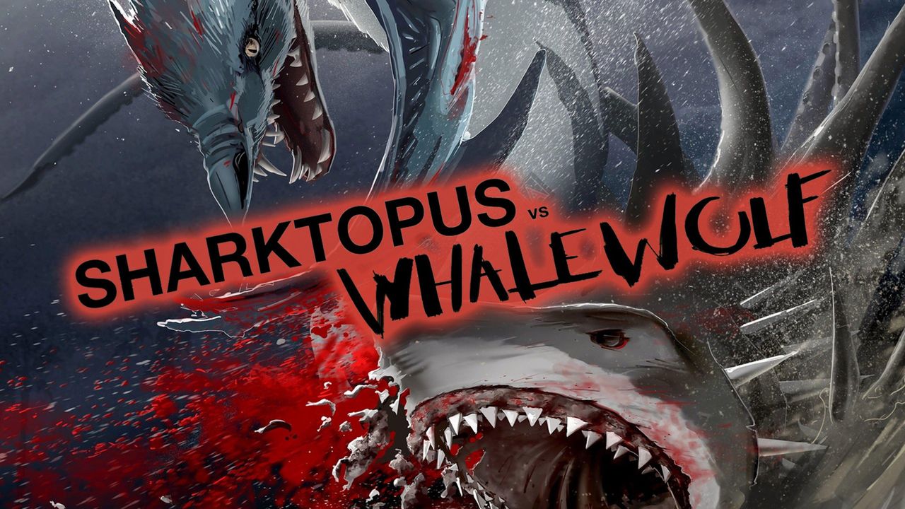 Sharktopus vs. Whalewolf Backdrop