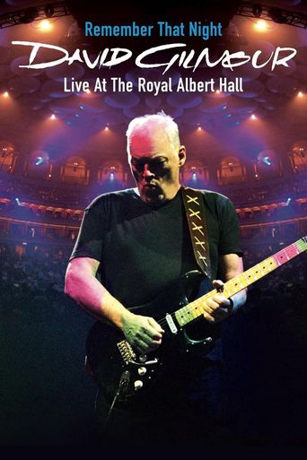  David Gilmour: Remember That Night Poster