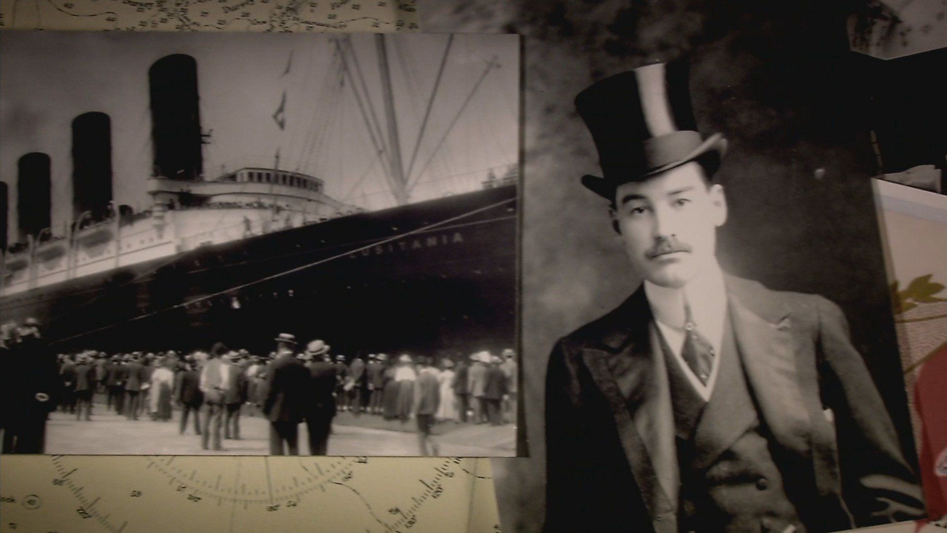 Sinking of the Lusitania Backdrop
