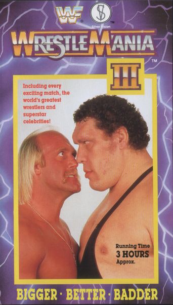  WWE WrestleMania III Poster