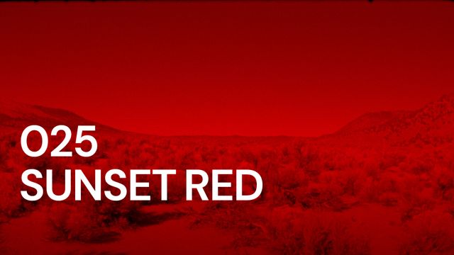 025 Sunset Red Backdrop